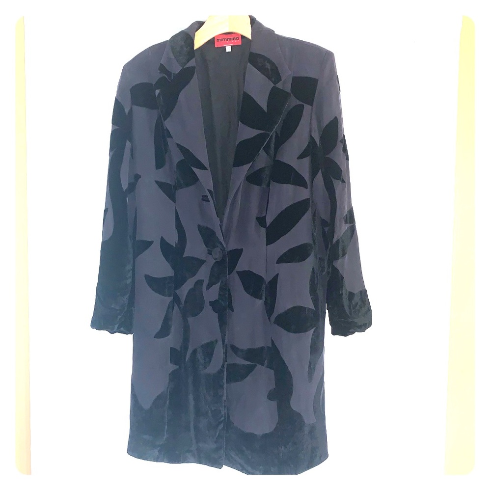 Mimmina Vintage Velvet Jacquard Blazer